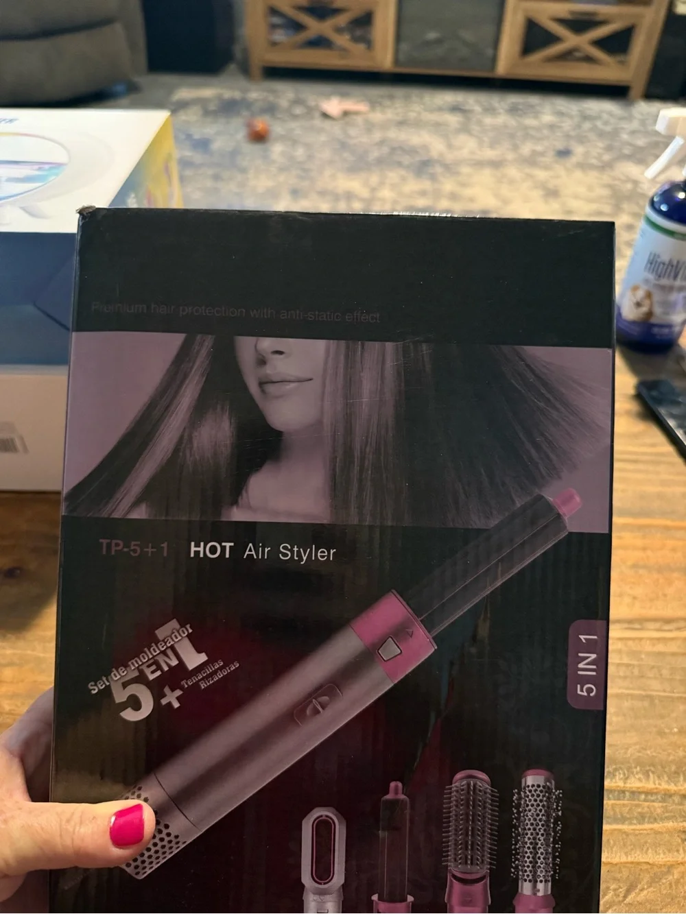 HOT Air Styler 5-in-1 in Pink and Silver